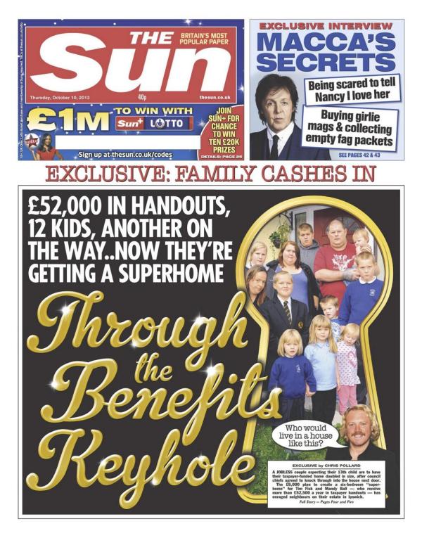 sun front page 10 oct